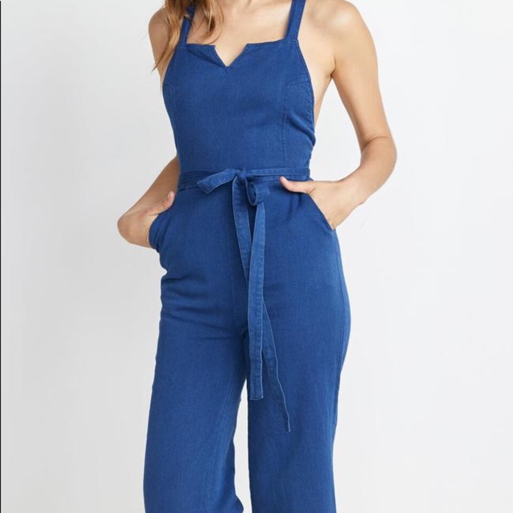Marine Layer Retro Blue Jumpsuit